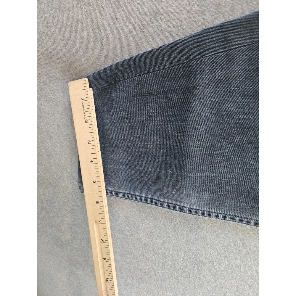 Rag & Bone Fit 3 Classic Jeans Mens 34W Minna Gray Cropped Distressed Button Fly